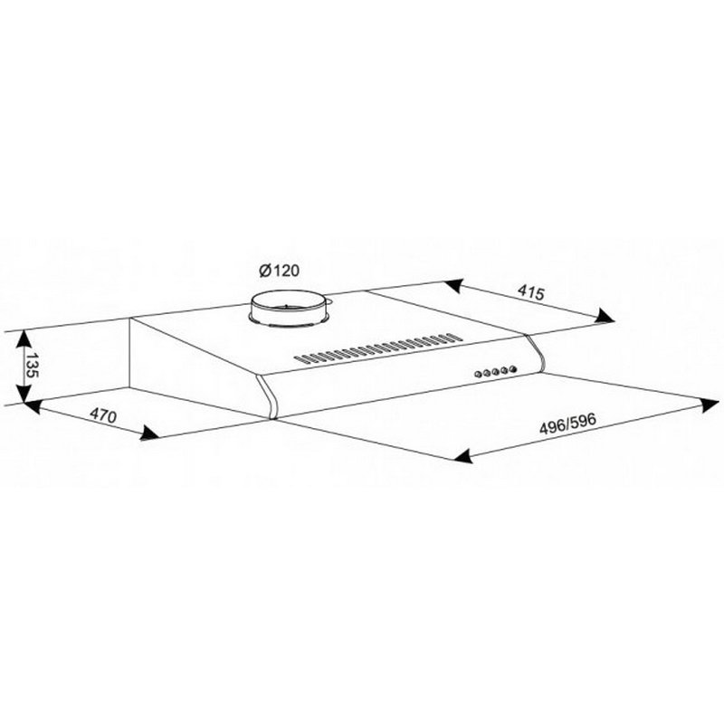 Витяжка Eleyus Line I 50 BL - фото 3