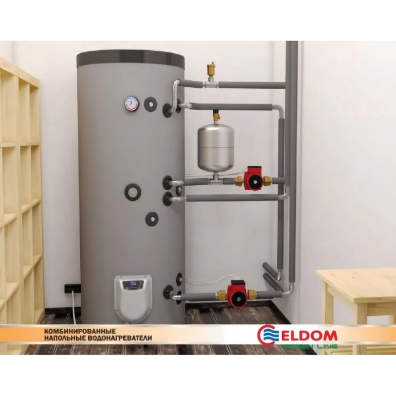 Водонагреватель Eldom Green Line 200 3.0 kW 0.67+0.89 m² FV20060S21 3kw - фото 1