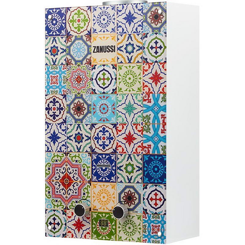 Газовая колонка Zanussi GWH 10 Fonte Glass Fregio - фото 1 Газовая колонка Zanussi GWH 10 Fonte Glass Fregio - фото 1