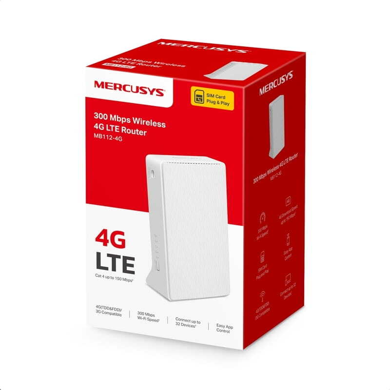 Беспроводной маршрутизатор Mercusys MB112-4G UA UCRF - фото 4 Беспроводной маршрутизатор Mercusys MB112-4G UA UCRF - фото 4