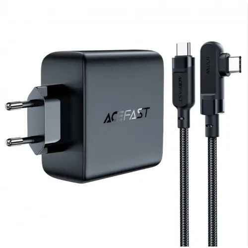 Сетевое зарядное устройство Acefast A37 3xUSB-C + USB-A + кабель USB-C to USB-C 100w (Black) - фото 1