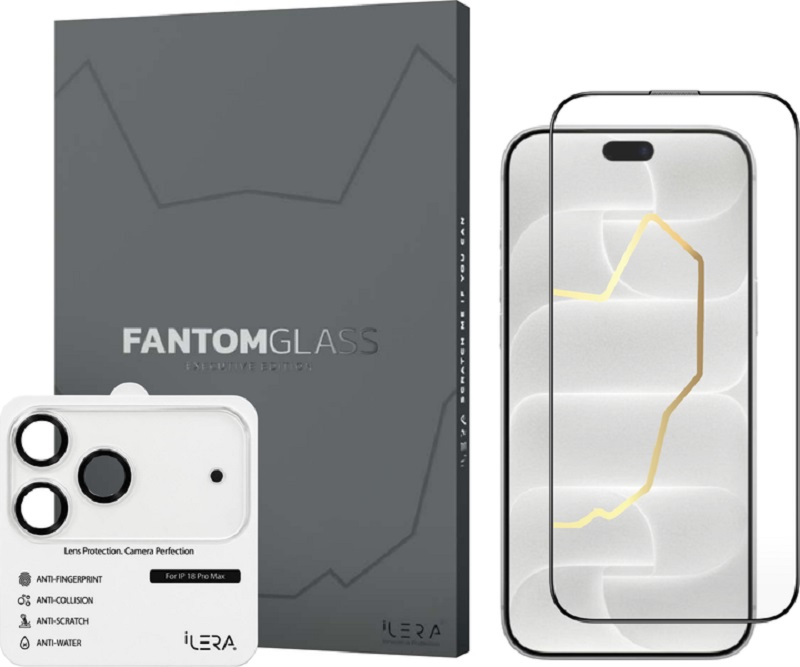 Набір захисного скла iLera Fantom Glass 3.0 for iPhone 18 Pro (iLFant18Pr)