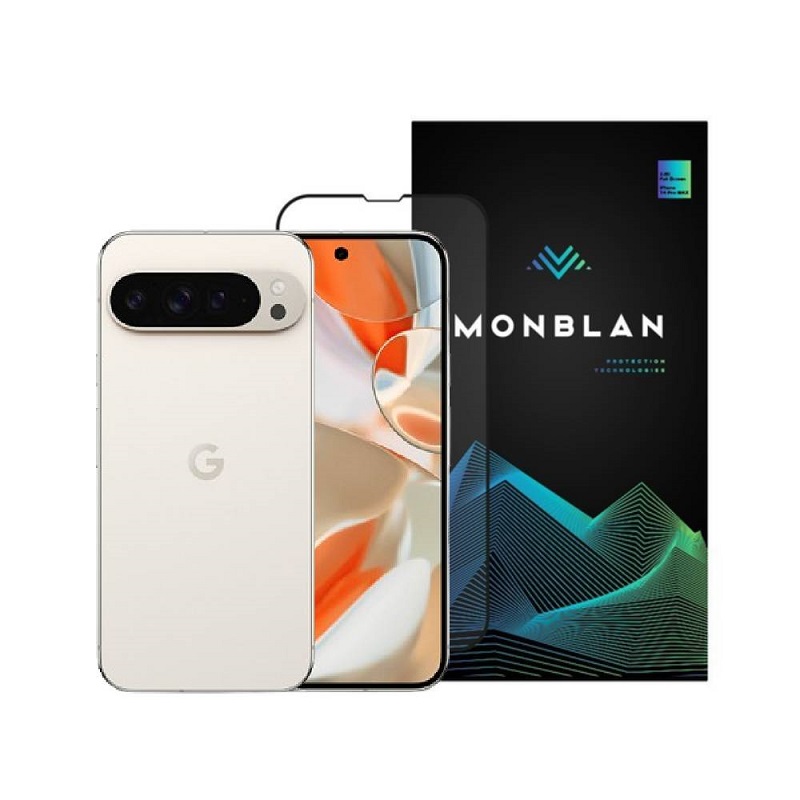 Защитное стекло Monblan для телефону Google Pixel 9/9 Pro/10/10 Pro 2.5D Anti Static 0.26mm (Black)