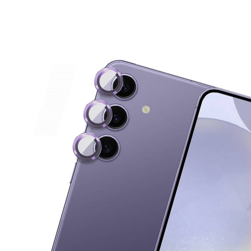 Захисне скло Monblan для камери Samsung S24+ Metal Ring Series (Purple)