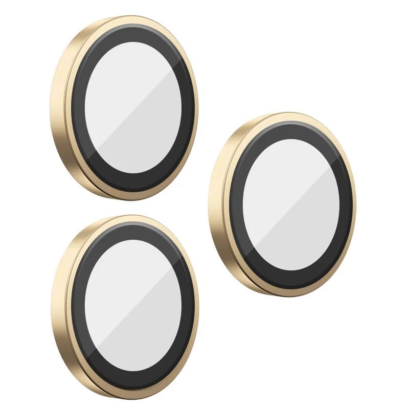 Захисне скло BlueO Metal на камеру для Apple iPhone 16 Pro / 16 Pro Max / 15 Pro / 15 Pro Max (Золотий / Gold Titanium)