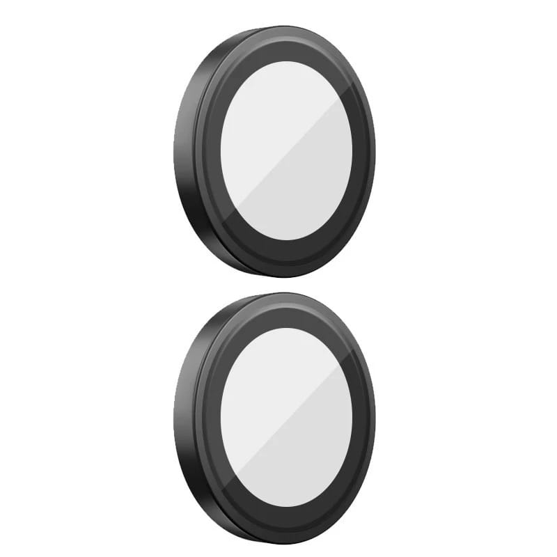 Защитное стекло BlueO Metal на камеру для Apple iPhone 16 (6.1")/16 Plus (6.7") (Черный/Black)