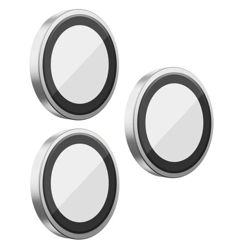 Захисне скло BlueO Metal на камеру для Apple iPhone 16 Pro / 16 Pro Max / 15 Pro / 15 Pro Max (Срібний / Silver)