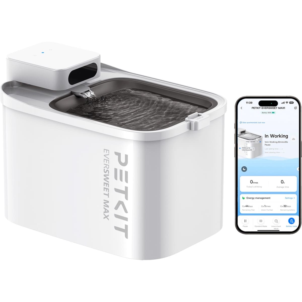 Поилка PETKIT Eversweet Max Smart Pet Drinking Fountain (P4115) - фото 1 Поилка PETKIT Eversweet Max Smart Pet Drinking Fountain (P4115) - фото 1