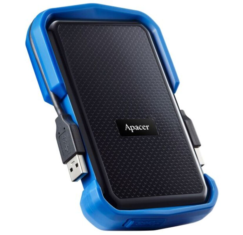 Портативний жорсткий диск Apacer 1TB USB 3.1 AC631 IP55 Black/Blue (AP1TBAC631U-1)