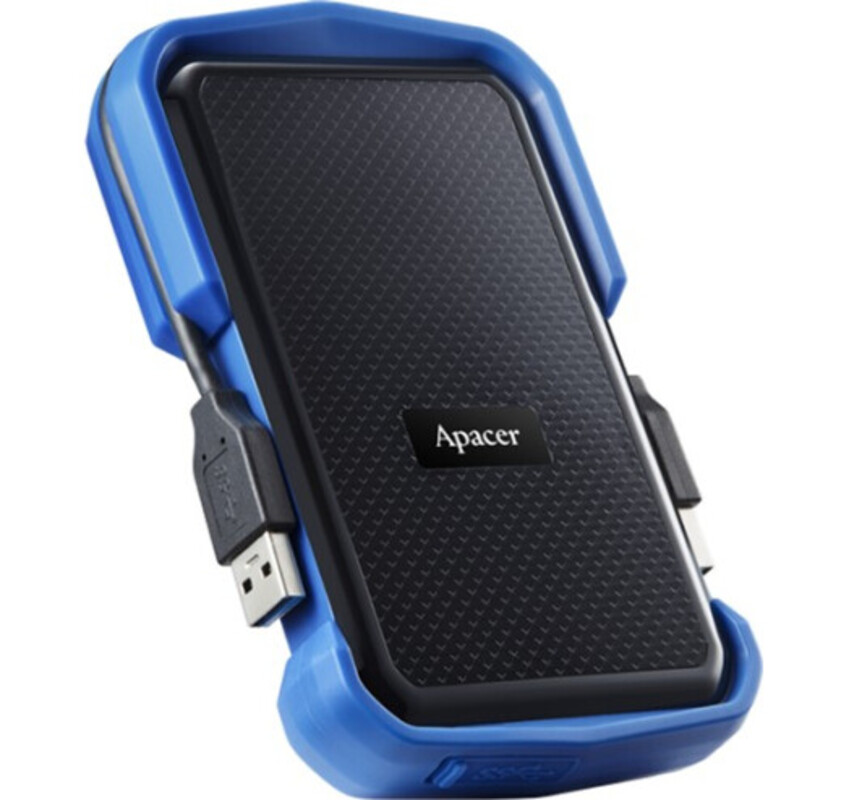 Зовнішній жорсткий диск 2.5" USB 1.0TB Apacer AC631 Black/Blue (AP1TBAC631U-1) - фото 1