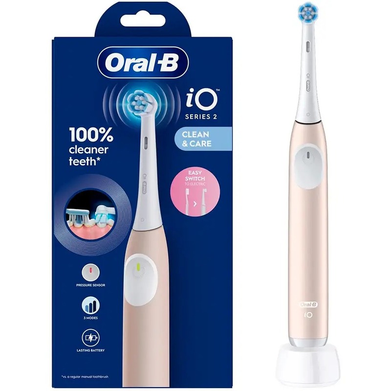 Електрична зубна щітка Braun Oral-B iO Series 2 iOS2.1C9.0 Calm Pink - фото 3 Електрична зубна щітка Braun Oral-B iO Series 2 iOS2.1C9.0 Calm Pink - фото 3