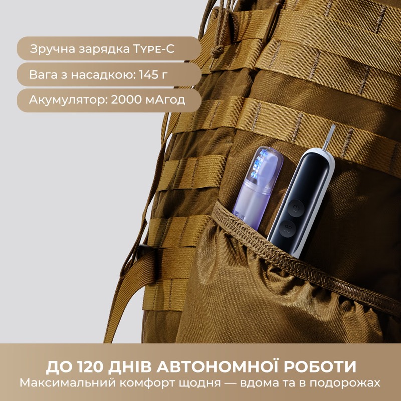 Электрическая зубная щетка Mova Fresh 20 Sensus White (ATS25B-WH) - фото 3 Электрическая зубная щетка Mova Fresh 20 Sensus White (ATS25B-WH) - фото 3