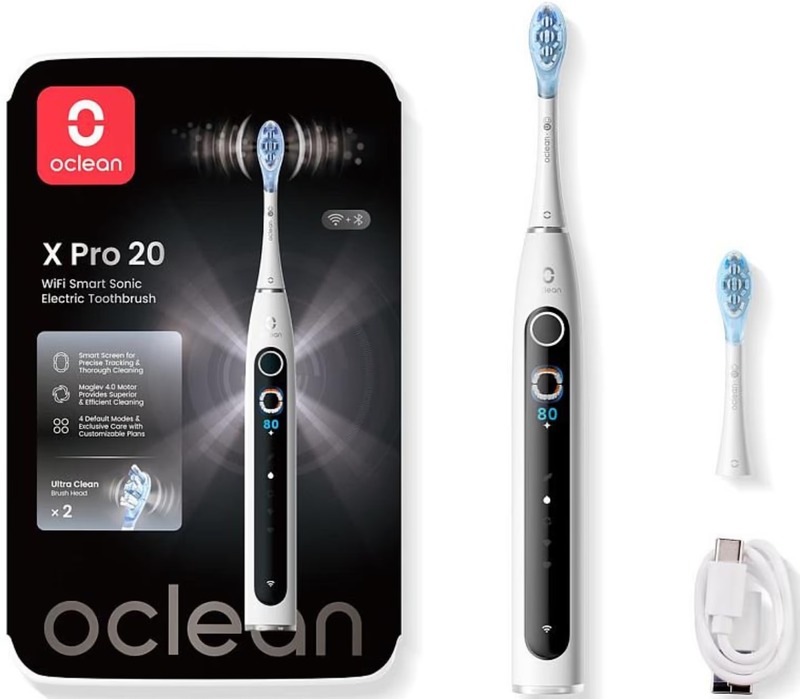 Електрична зубна щітка Oclean X Pro 20 Electric Toothbrush White (6970810556957) - фото 1 Електрична зубна щітка Oclean X Pro 20 Electric Toothbrush White (6970810556957) - фото 1