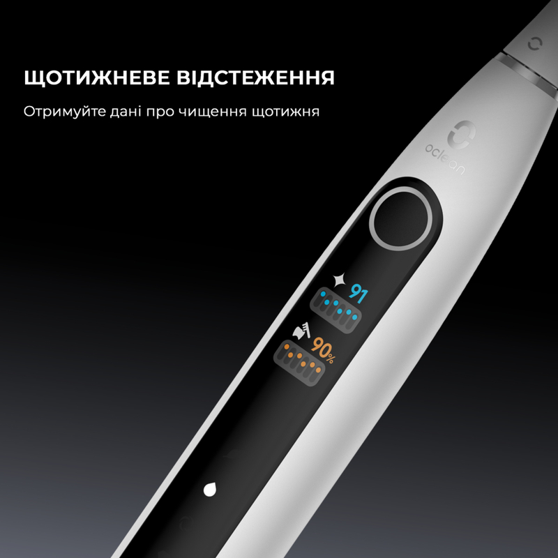 Електрична зубна щітка Oclean X Pro 20 Electric Toothbrush White (6970810556957) - фото 3 Електрична зубна щітка Oclean X Pro 20 Electric Toothbrush White (6970810556957) - фото 3