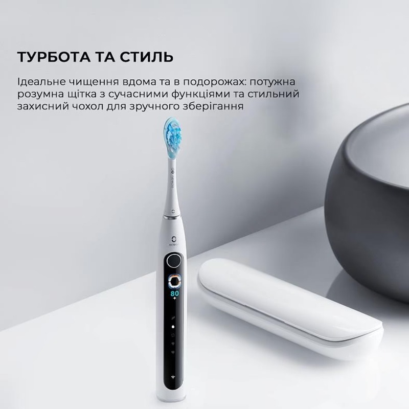 Електрична зубна щітка Oclean X Pro 20 Set Electric Toothbrush White (6970810556971) - фото 1 Електрична зубна щітка Oclean X Pro 20 Set Electric Toothbrush White (6970810556971) - фото 1