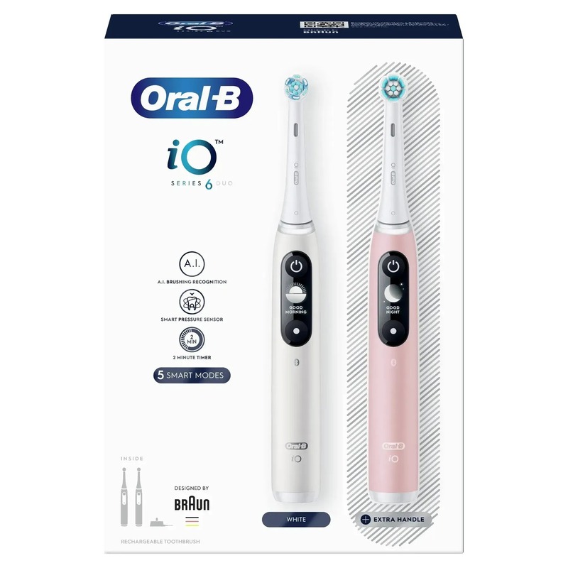 Електрична зубна щітка Oral-B iO Series 6 Duo Black Lava/Pink Sand (iOM6d.3JE6) Europe - фото 2