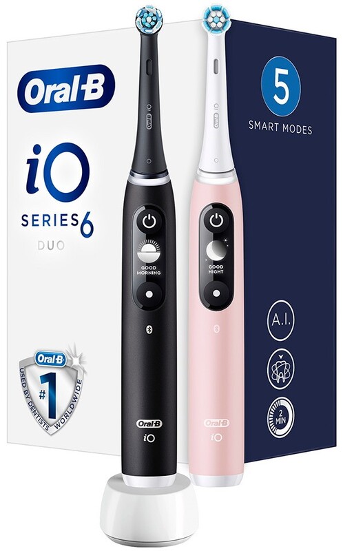 Електрична зубна щітка Oral-B iO Series 6 Duo Black Lava/Pink Sand (iOM6d.3JE6) Europe - фото 3