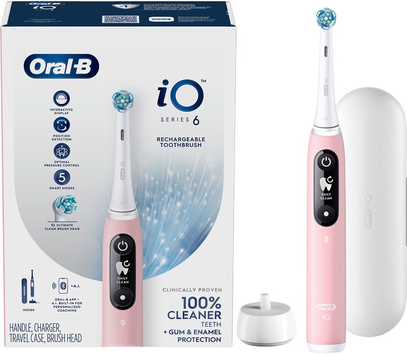 Електрична зубна щітка Oral-B iO Series 6N Pink Sand (iOM6s.216.1DK) Europe - фото 2