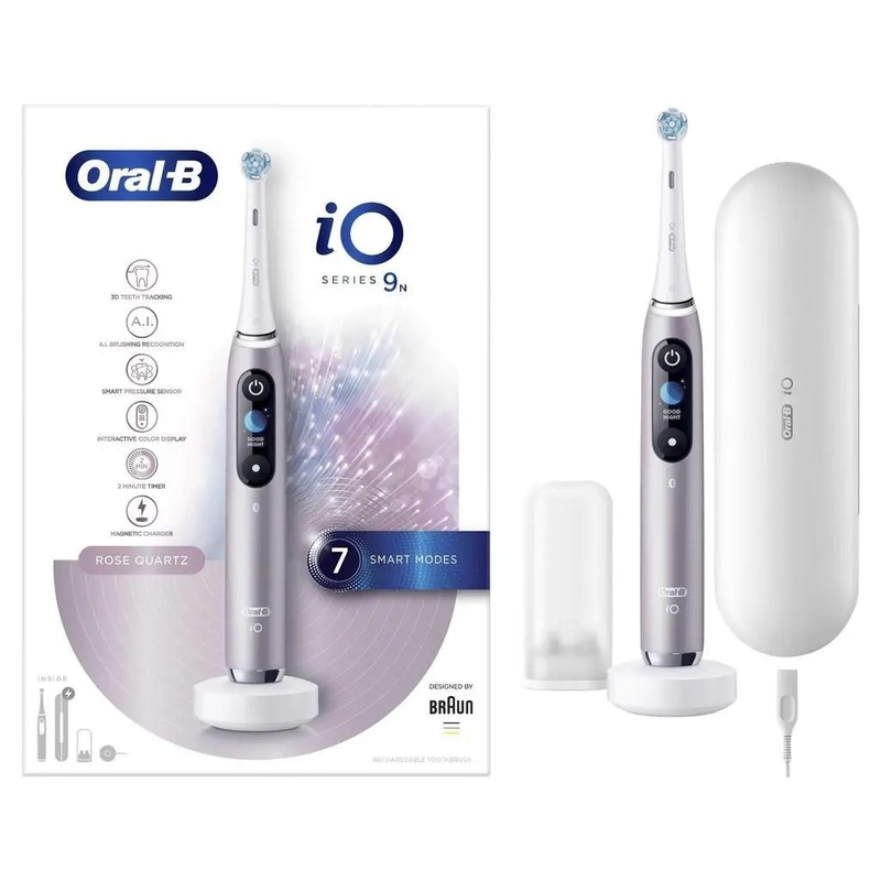 Электрическая зубная щетка Oral-B iO Series 9N Rose Quartz (iOM9.2i1.1AD) - фото 3