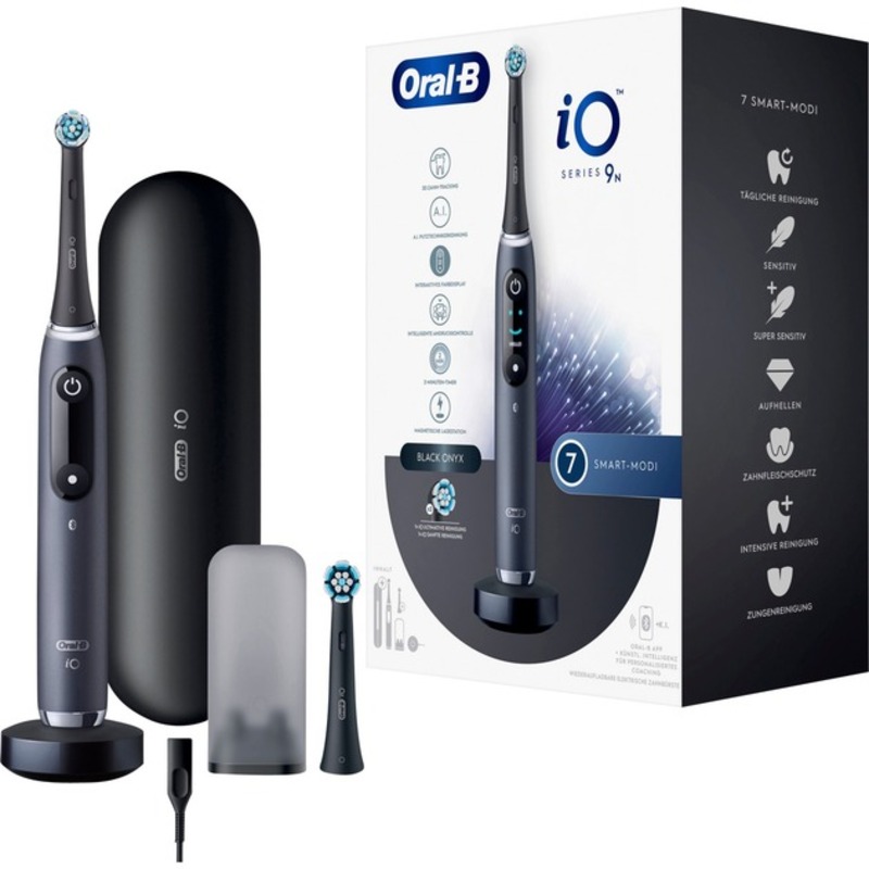 Електрична зубна щітка Oral-B iO Series 9N Black Onyx + Brush Head + TC (iQM9.2Q2.2AD) - фото 1 Електрична зубна щітка Oral-B iO Series 9N Black Onyx + Brush Head + TC (iQM9.2Q2.2AD) - фото 1