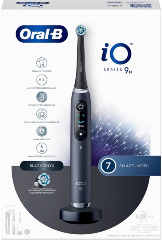 Електрична зубна щітка Oral-B iO Series 9N Black Onyx + Brush Head + TC (iQM9.2Q2.2AD) - фото 4 Електрична зубна щітка Oral-B iO Series 9N Black Onyx + Brush Head + TC (iQM9.2Q2.2AD) - фото 4