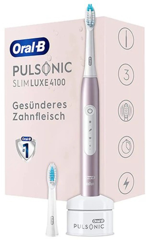 Електрична зубна щітка Oral-B Pulsonic Slim Luxe 4100 Rose Gold (S411.526.3 / 4210201305569) - фото 4