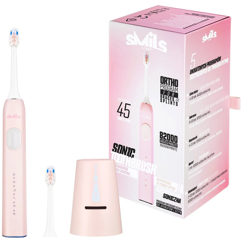 Электрическая зубная щетка VITAMMY Smils Powder Pink (TOW017084) Europe - фото 1